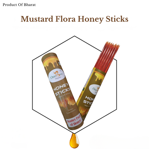 Mustard Flora Honey Sticks